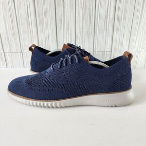 COLE HAAN Blue Knit 2.zerogrand Round Toe Oxford Men’s Size 11